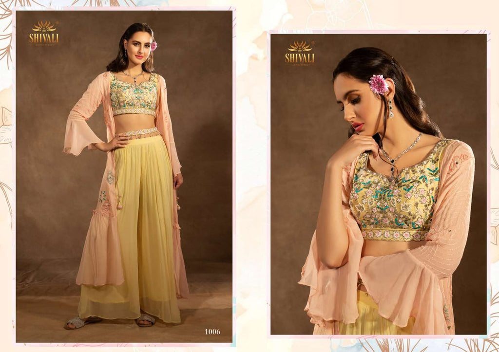 S4U SHIVALI ALISHA THE LEGACY 2 GEORGETTE STYLISH DESIGENR PARTY WEAR LONG KURTI