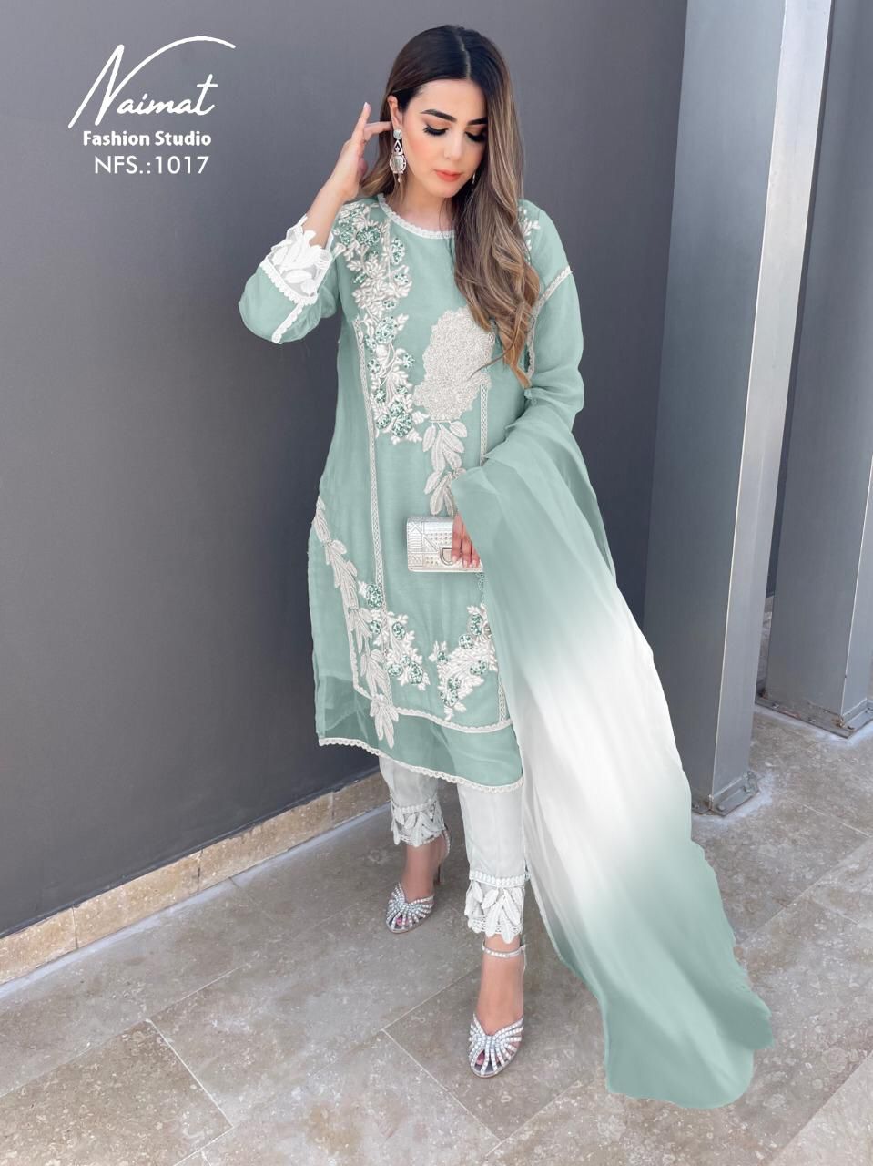 Naimat Fashion Dno 1017 A Georgette With Beautiful Embroidery Work Stylish Designer Fancy Pret Kurti